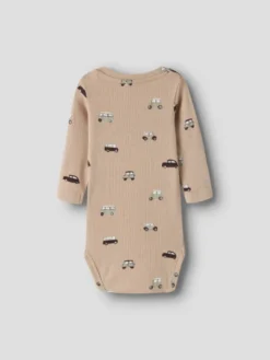 Name It Ottoman Långärmad Body - Sesame