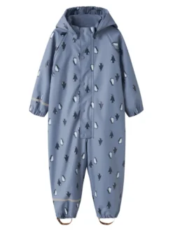 Name It Regnoverall m. Fleece - Country Blue