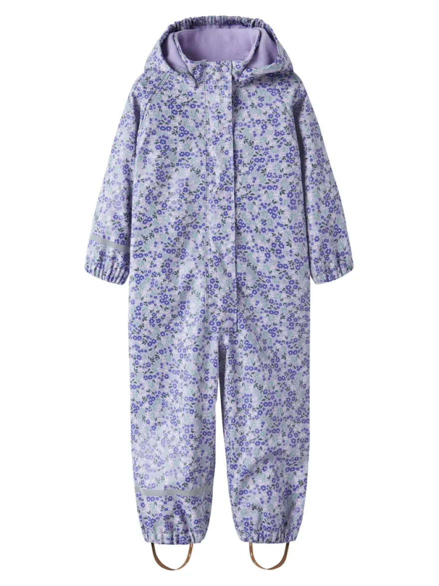 Name It Regnoverall m. Fleece - Lavender