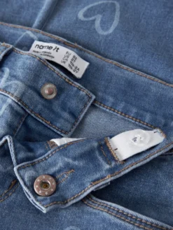 Name It Rose Wide Jeans - Medium Blue Denim