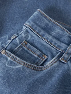 Name It Rose Wide Jeans - Medium Blue Denim