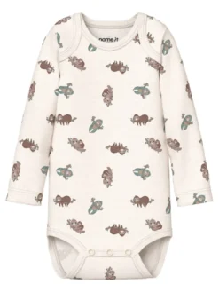Name It Sengångare Långärmad Body 3-Pack - Jet Stream