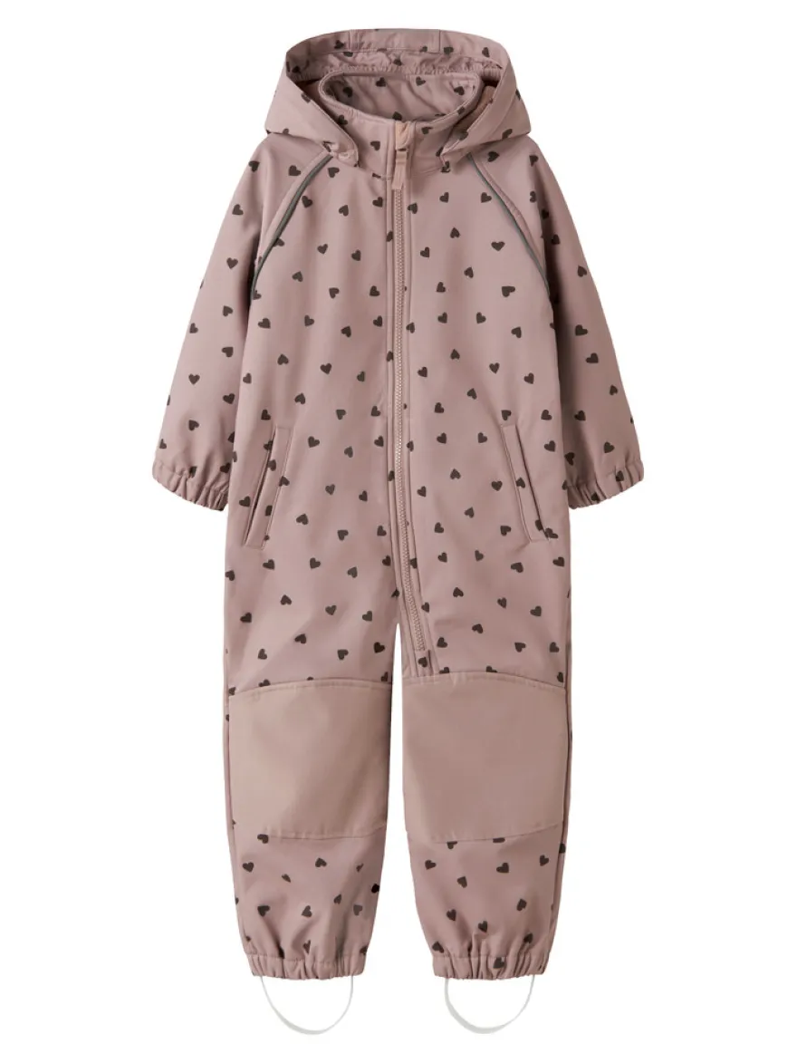Name It Softshell Overall - Woodrose