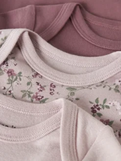 Name It Violetblomma Långärmad Body 3-Pack - Violet Ice
