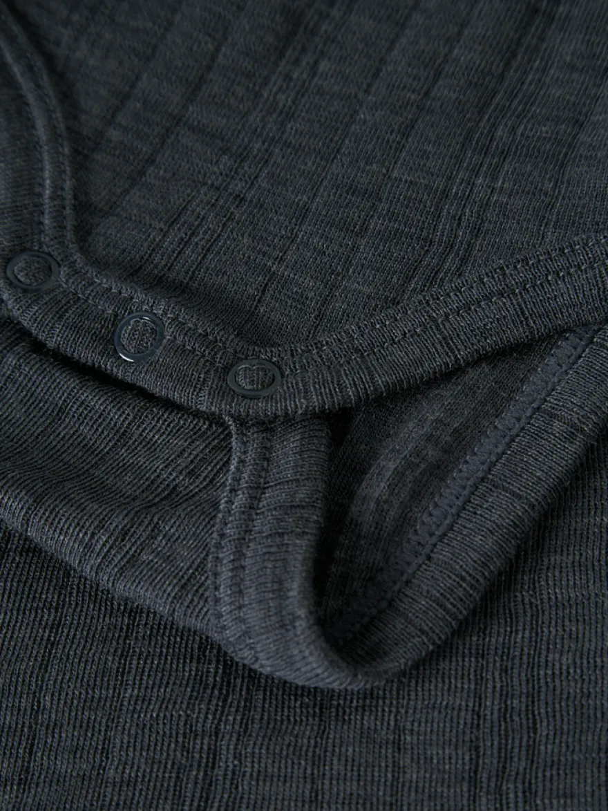 Name It Wang Långärmad Ullbody - Ombre Blue