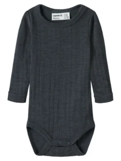 Name It Wang Långärmad Ullbody - Ombre Blue