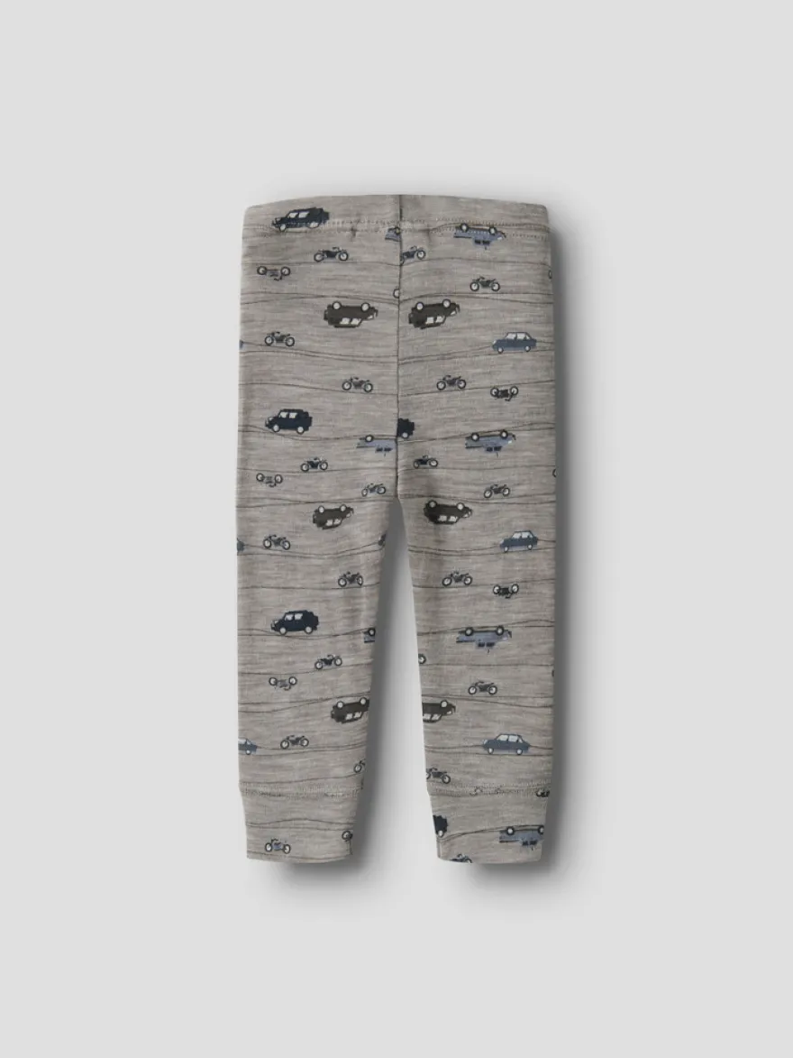 Name It Wang Ull Rib Leggings - Satellite
