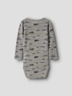 Name It Wang Ull Rib Långärmad Body - Satellite