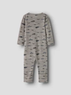 Name It Wang Ull Rib Pyjamas - Satellite
