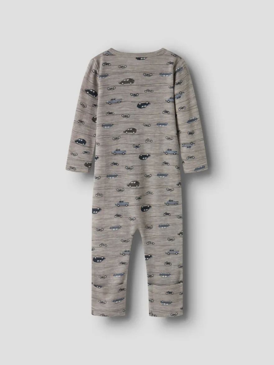 Name It Wang Ull Rib Pyjamas - Satellite
