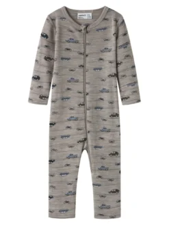Name It Wang Ull Rib Pyjamas - Satellite