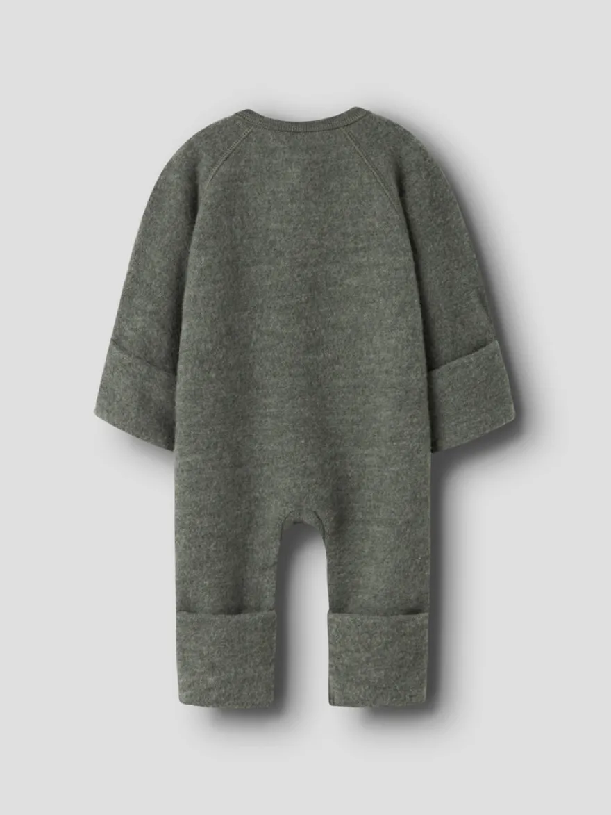 Name It Wmino Ull Jumpsuit - Mulled Basil