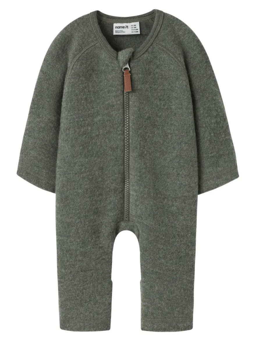 Name It Wmino Ull Jumpsuit - Mulled Basil