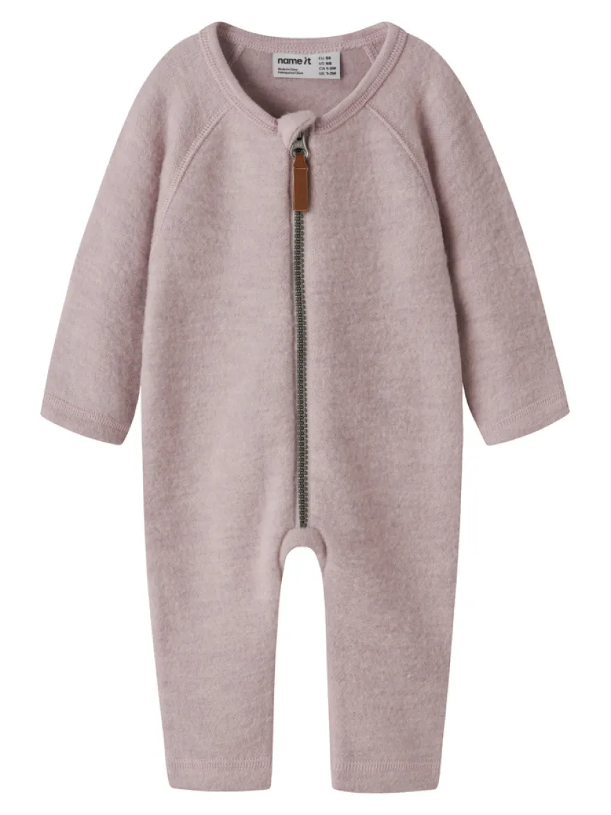 Name It Wmino Ull Jumpsuit - Violet Ice