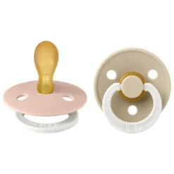Nappar Colour 2-pack Latex night anatomisk - Blush/Vanilla