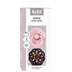 Napp Boheme 2-pack Latex Str 1 Baby Pink/Plum