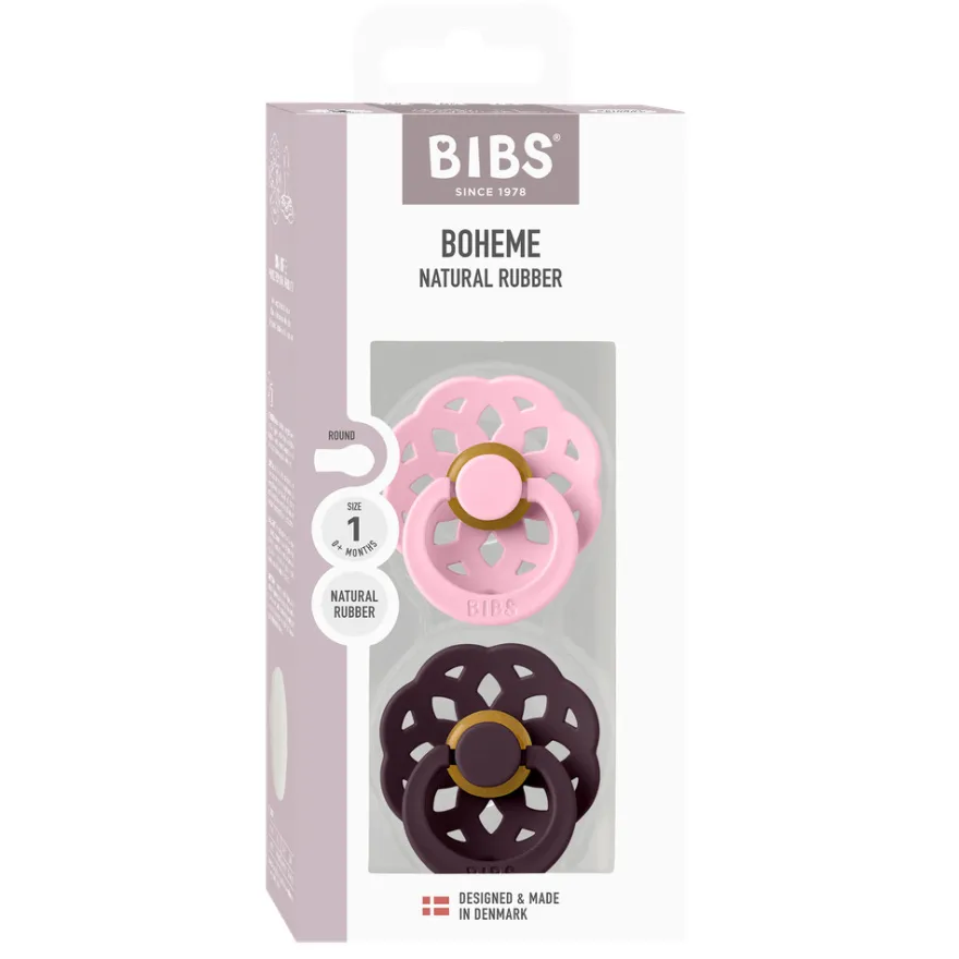 Napp Boheme 2-pack Latex Str 1 Baby Pink/Plum