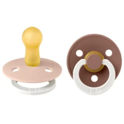 Napp Colour Night 2-pack Latex Rund 6-18 mån - Blush/Woodchuck