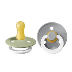 Napp Colour Night 2-pack Latex Rund 0-6 mån - Sage/Cloud