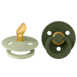 Napp Colour 2-pack Latex Anatomisk 0-6 mån - Sage/Hunter Green
