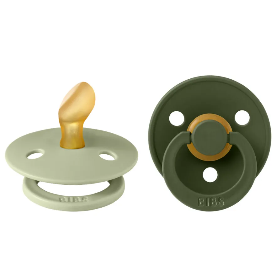 Napp Colour 2-pack Latex Anatomisk 0-6 mån - Sage/Hunter Green