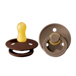 Napp Colour 2-pack Latex Rund 0-6 mån - Mocha/Dark Oak