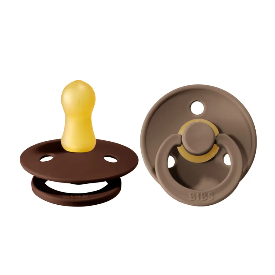 Napp Colour 2-pack Latex Rund 0-6 mån - Mocha/Dark Oak