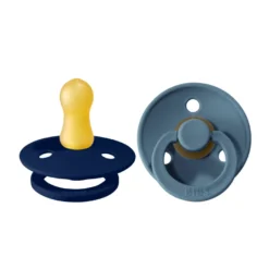 Napp Colour 2-pack Latex Rund 0-6 mån - Deep Space/Petrol
