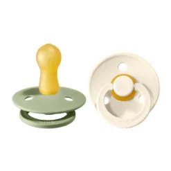 Napp Colour 2-pack Latex Rund 6-18 mån - Sage/Ivory