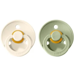 Napp Colour 2-pack Latex Rund 18+ mån - Ivory/Sage