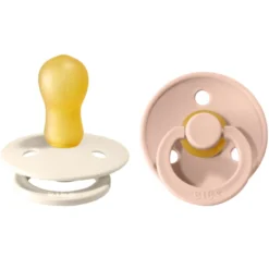Napp Colour 2-pack Latex Rund 18+ mån - Ivory/Blush