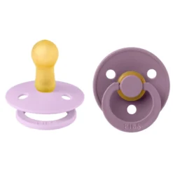 Napp Colour 2-pack Latex Rund 6-18 mån - Violet Sky/Mauve