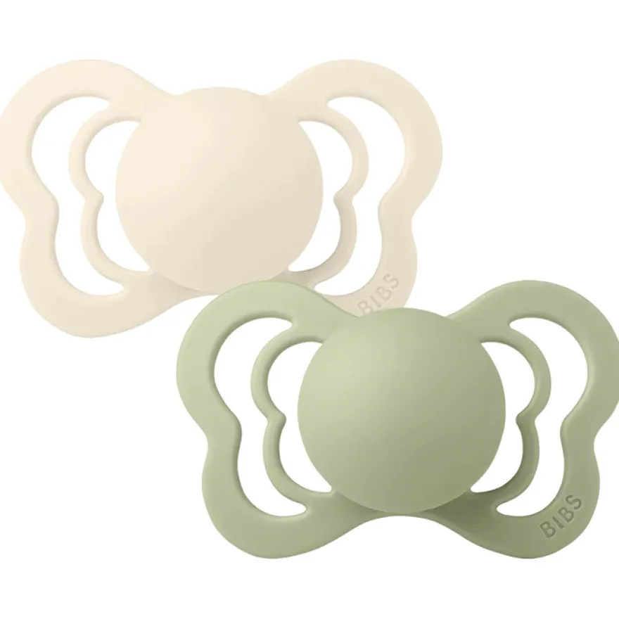 Napp Couture 2-pack Latex 0-6 mån - Ivory/Sage