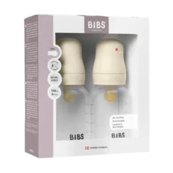Nappflaska Baby Latex 2-pack 150ml Slow Flow - Ivory