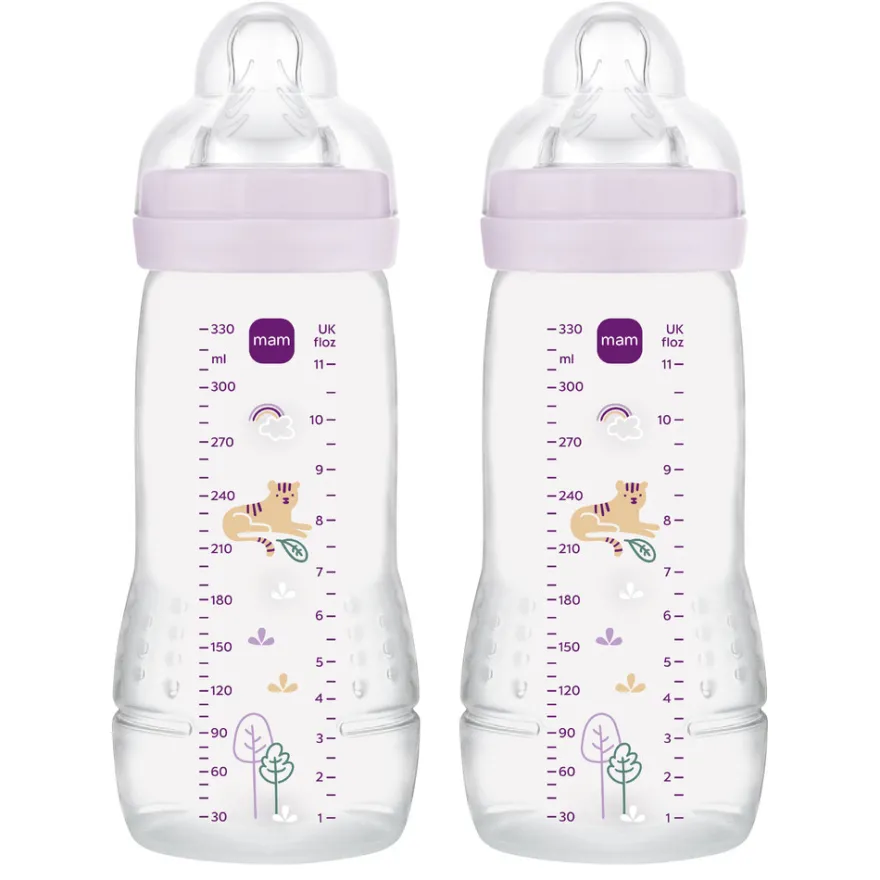 Nappflaska Easy Active 330ml 2pk Pink
