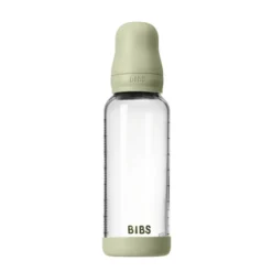 Nappflaska Glas Baby Latex Medium Slow Flow 240 ml - Sage