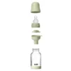 Nappflaska Glas Baby Silikon Slow Flow 120 ml - Sage