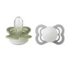 Napp Supreme Glow 2-pack Silikon Symmetrisk 0-6 mån - Sage/Cloud
