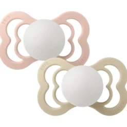 Napp Supreme Glow 2-pack Silikon Symmetrisk 6-18 mån- Blush/Vanilla