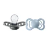 Napp Supreme 2-pack Silikon Symmetrisk 6-18 mån - Iron/Baby Blue