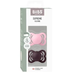 Napp Supreme 2Pk Silicone Str 1 Baby Pink/Plum