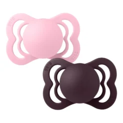 Napp Supreme 2Pk Silicone Str 1 Baby Pink/Plum