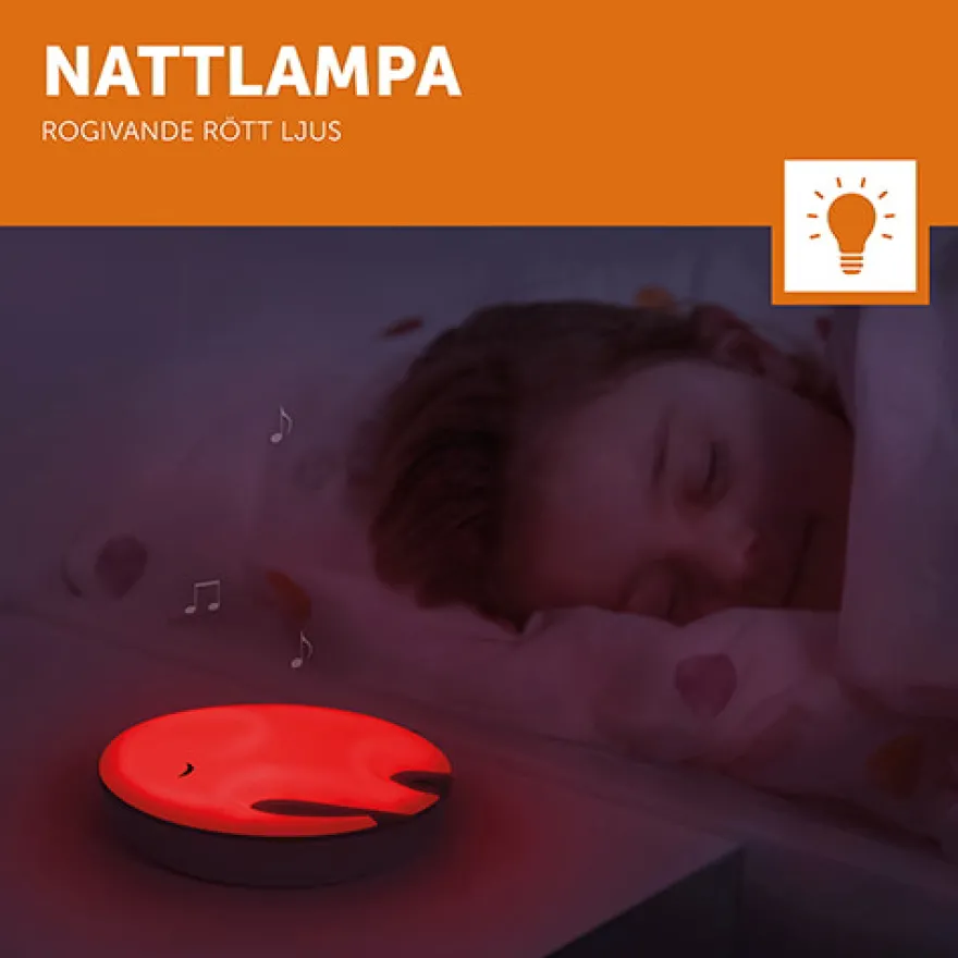 Nattlampa/Andningsljus Emmy Elefant - White