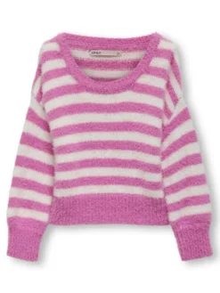 Newpiumo långärmad pullover - Super pink