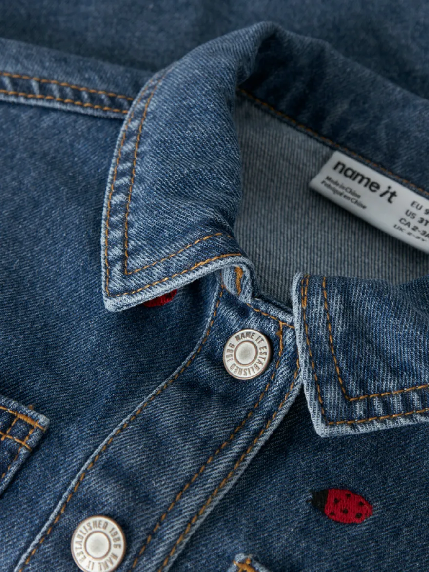 Nina Denim Jacka - Medium Blue Denim