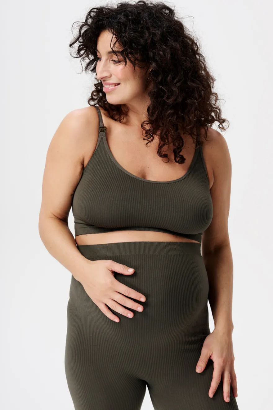 Noppies Mira Seamless Amnings Rib Top - Olive