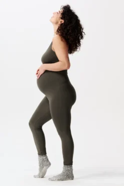Noppies Reva Sömlösa Ribe Leggings - Olive