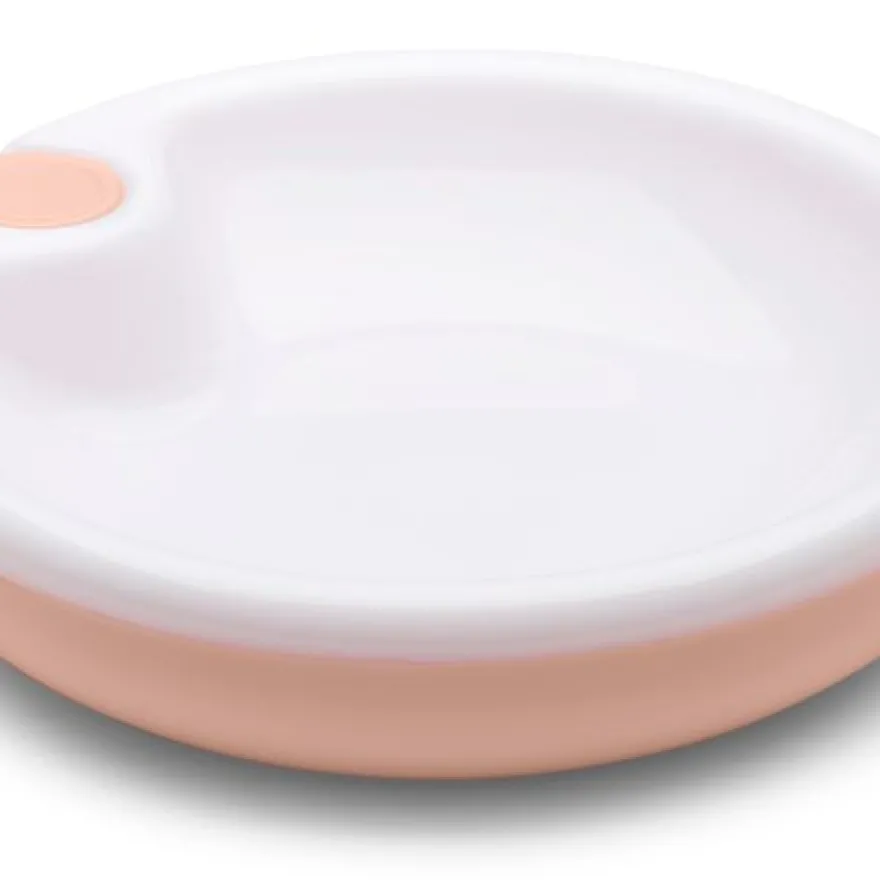 Nuvita Termotallrik Med Vattenhållare - Pink