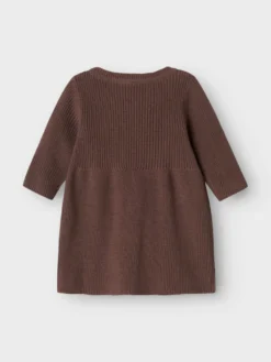 Olivina Stickad Klänning - Peppercorn