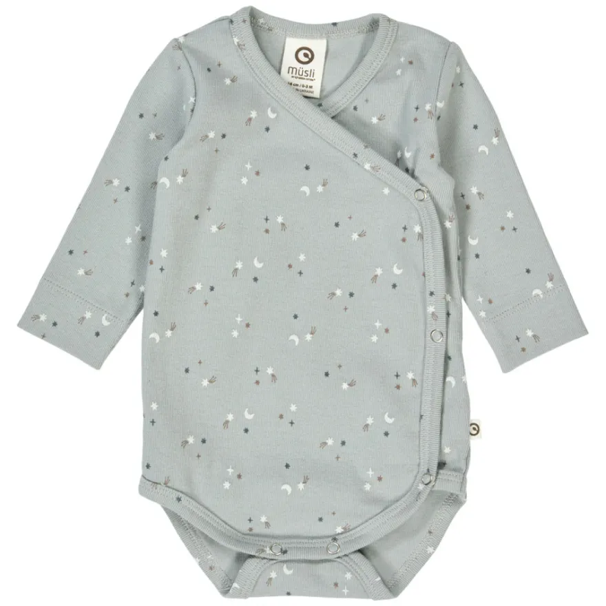 Omlottbody Stars Rib - Jasmine Blue/ Walnut/ Stormy Blue